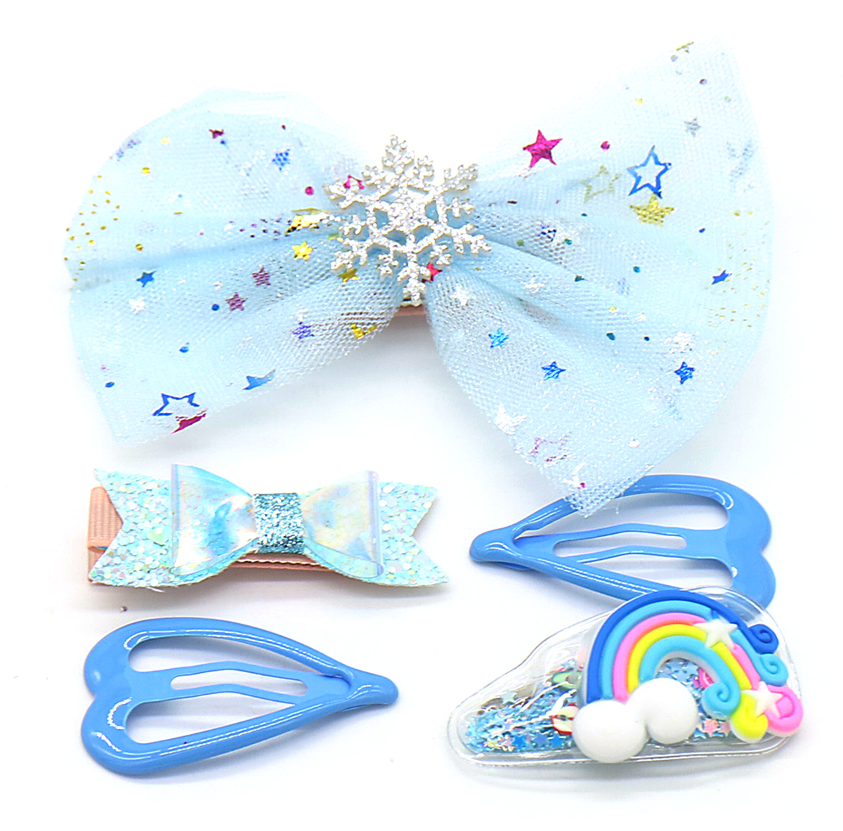 S-G8.3 H009-031B Kids Hair Fashion Set 5pcs Blue