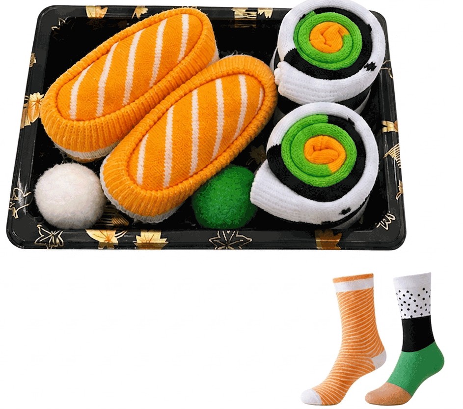 R-O7.1 SOCKS2626-012 Giftset Socks Sushi - 2 Pairs