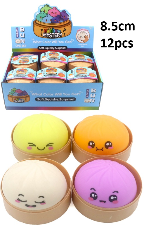 Q-M7.1 TOY004-004 Squishy Dumpling 8.5cm - Display 12pcs