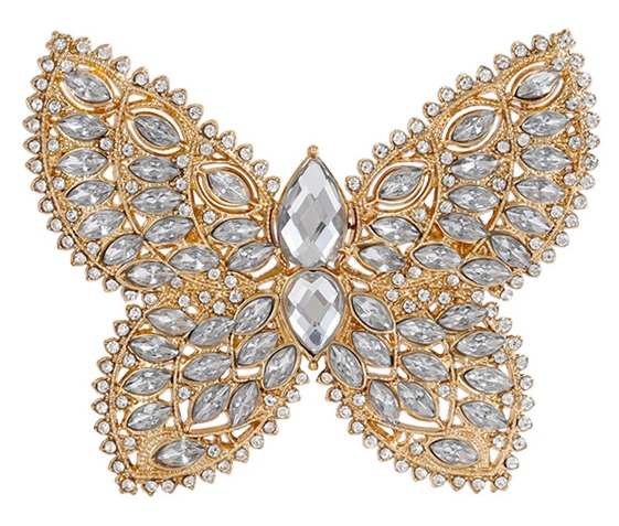 F-D2.2  P2605-083 Brooch Butterfly 6.5cm