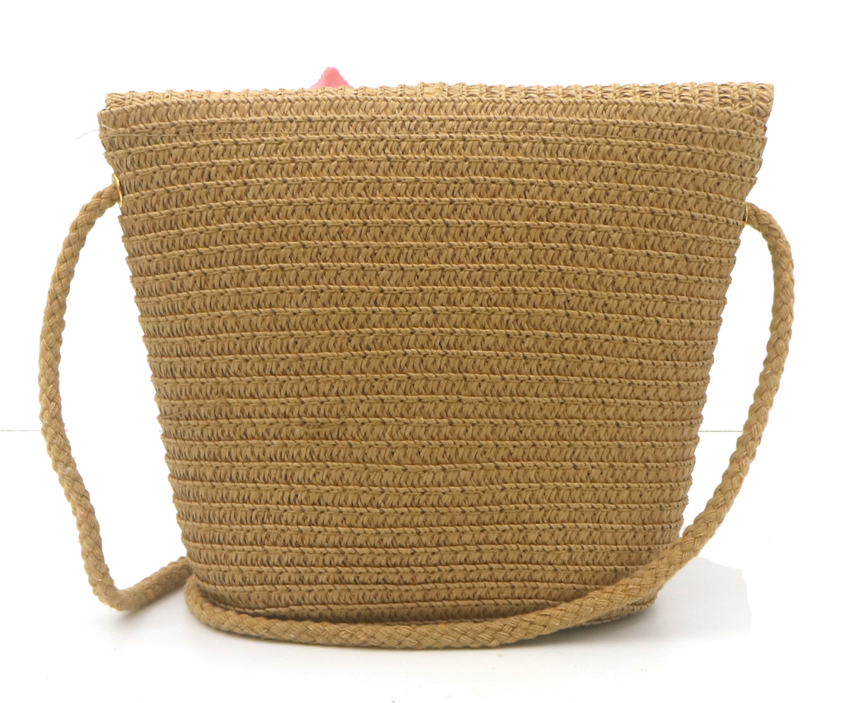 T-L4.1 BAG1120-004-3 Woven Kids Bag Mermaid 19x15x5.5cm Brown