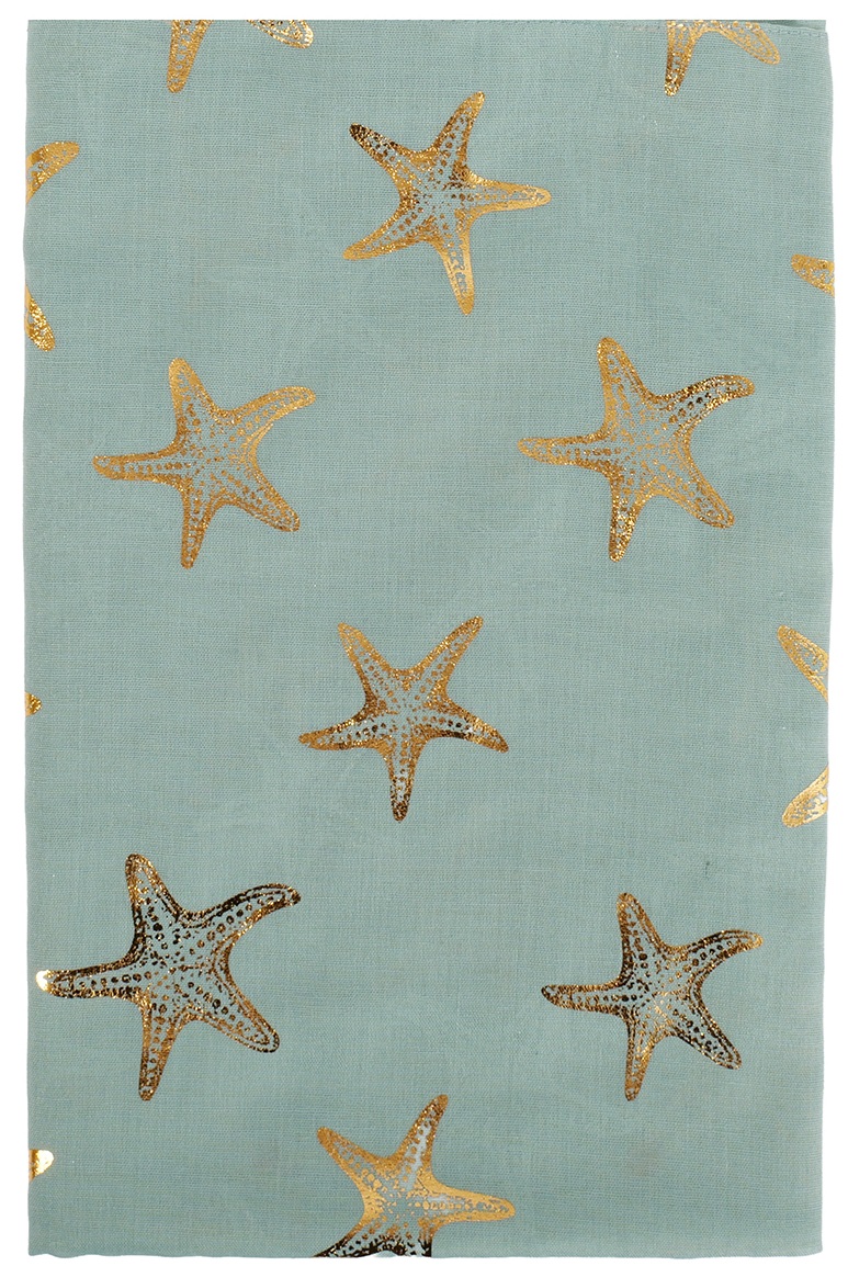 X-K8.2 SCARF1110-003-6 Summer Scarf Starfish 180x70cm Green