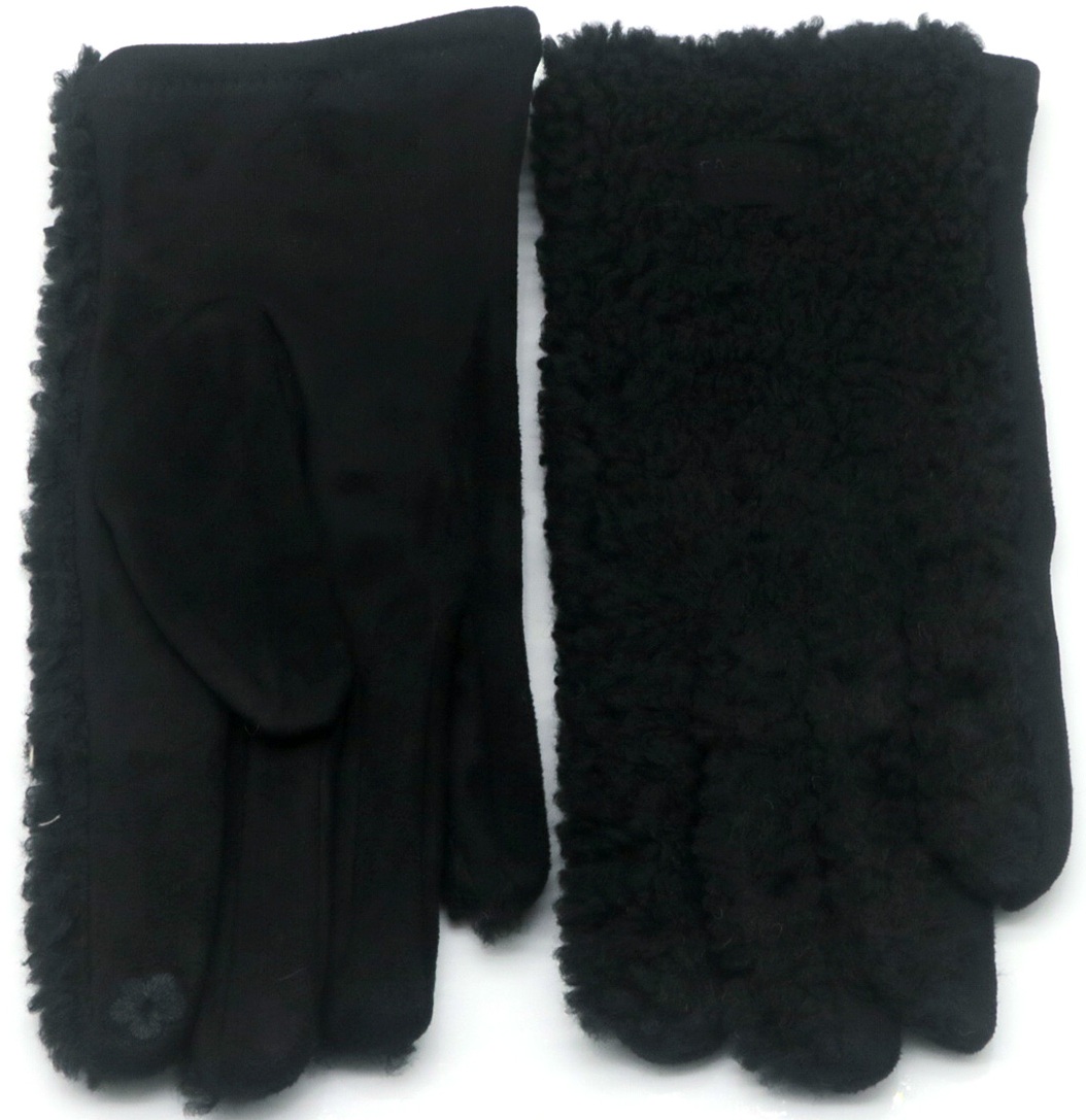 R-M6.2 GLOVES1002-002-1 Winter Gloves Teddy Black