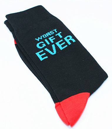 S-E6.2 SOCK2316-102-9 Pair of Socks Size 38-45 Worst Gift Ever