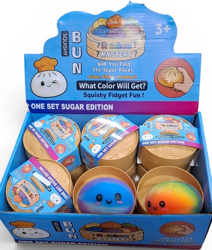 Q-A3.2 Squishy Dumpling Rainbow 8.5cm - 12pcs