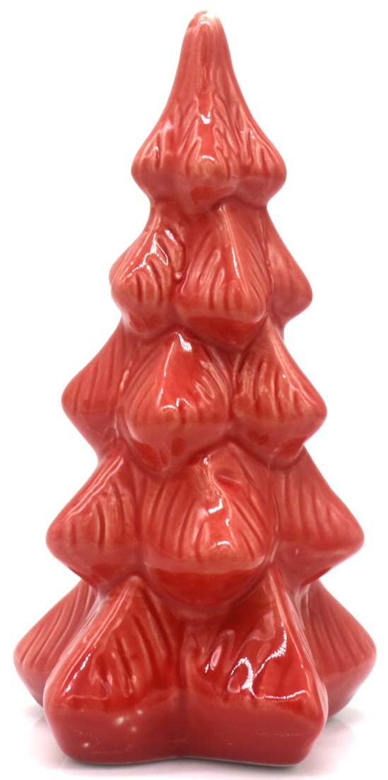 K-C6.2 DC1053-001-5 Ceramic Christmas Tree 15.5cm Red