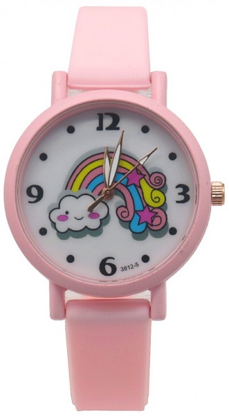 A-D8.2 W002-005 Kids Watch Rainbow 33mm Pink