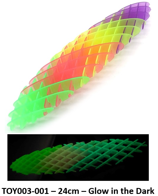 C-A13.1 TOY003-001 Fidget Worm Morf - Rainbow - 24cm Glow in the Dark C-A13.1 TOY003-001 Fidget Worm Morf - Rainbow - 24cm Glow in the Dark