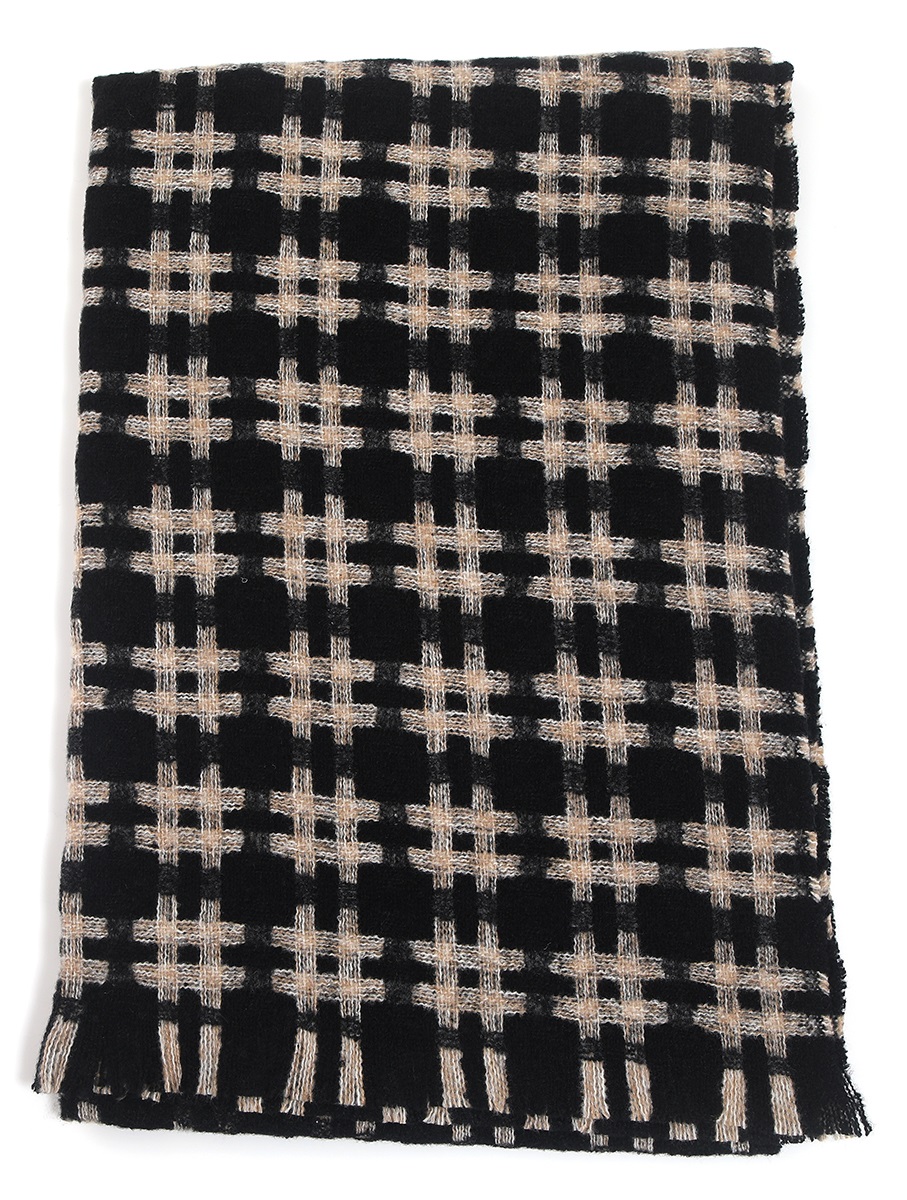 K-A6.1 SCARF705-006 No. 1 Winter Scarf Checkered 180x80cm