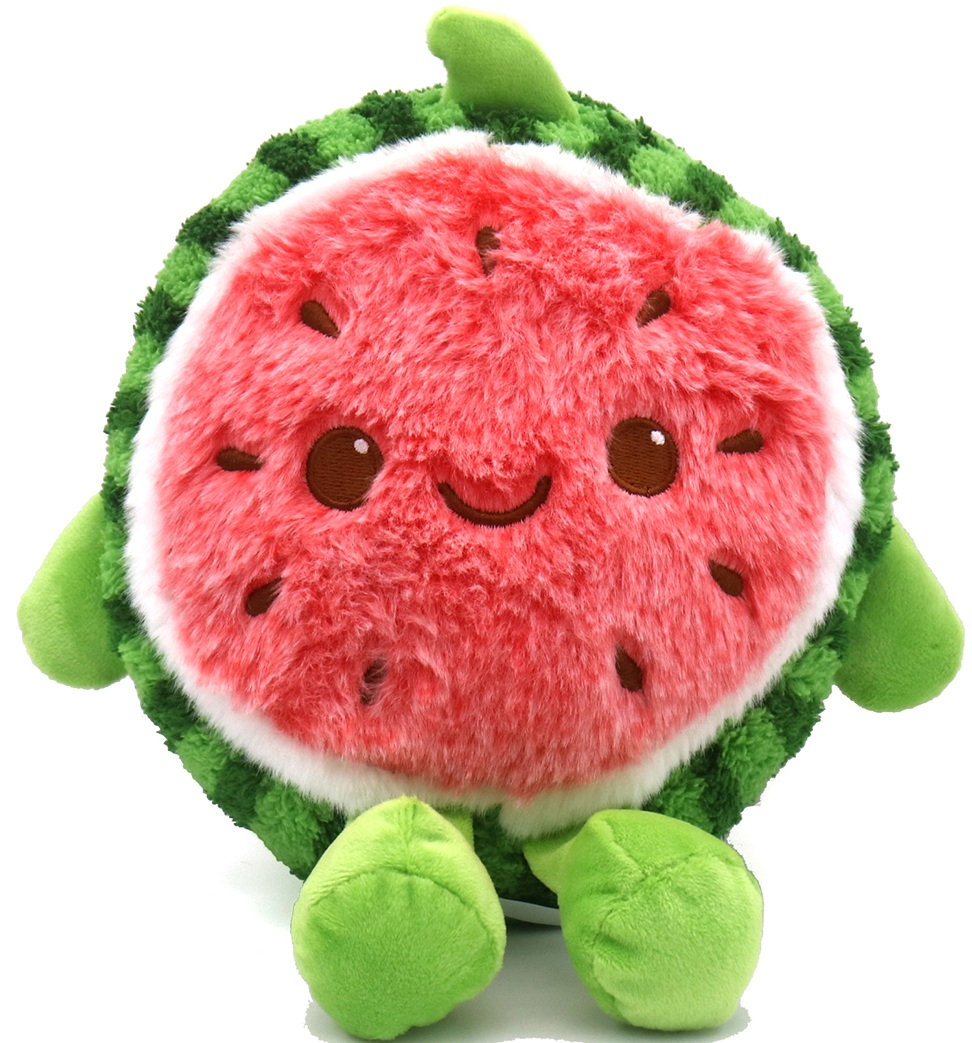 Z-B1.1 TOY1161-008 Plush Soft Watermelon 18cm - Mixed Colors