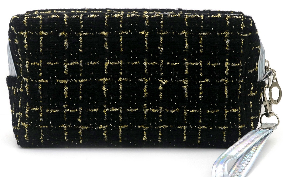 R-L6.1 BAG1116-001-3 Make Up Bag 17.5x10x6cm Black