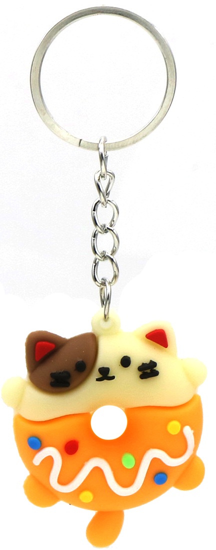 I-F26.1 KY1146-005 Keychains Donuts 4.5cm - 12pcs