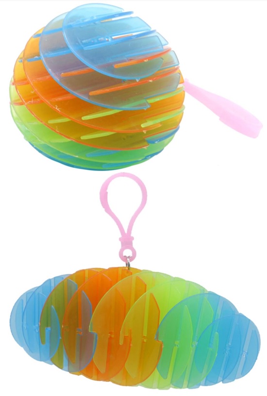 R-H7.1 TOY003-003 Fidget Worm Morf - Rainbow - 15cm