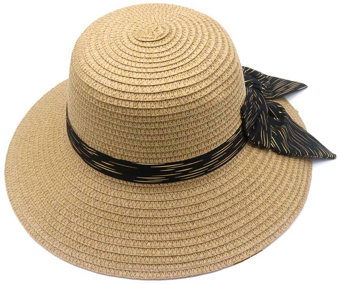 Y-F6.4 HAT802-008-2 Summer Hat #58 Brown