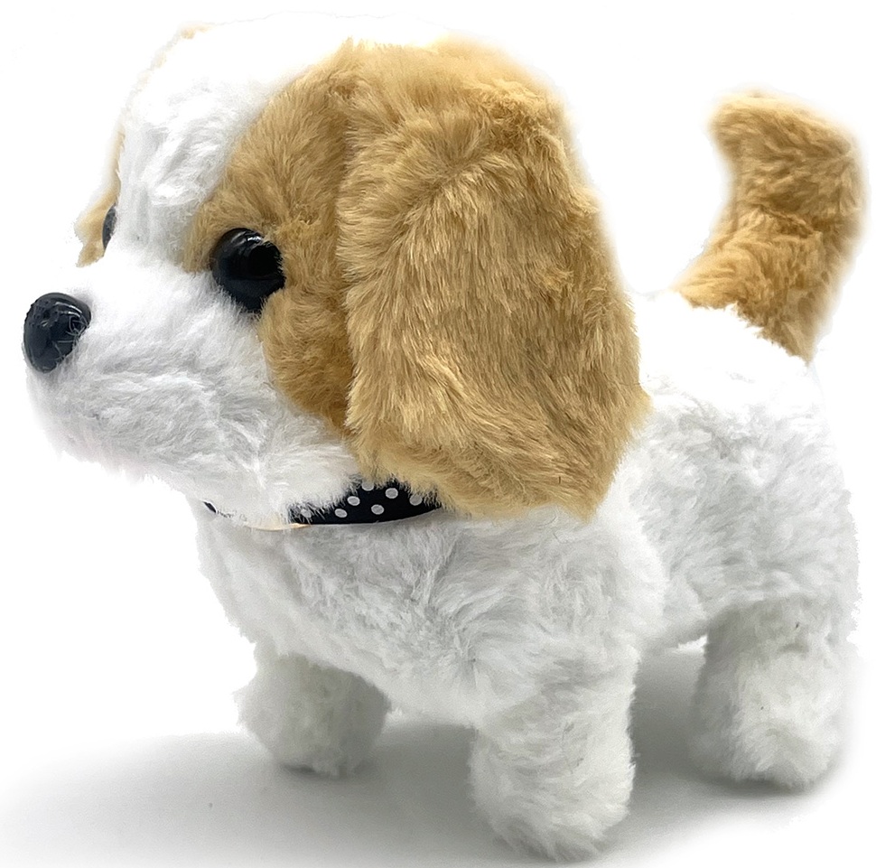 K-D3.2 TOY1149-005 Walking Dog 15cm Movement-Sound - Mixed Colors - 1pc