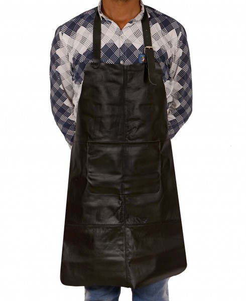 Z-C3.2  Leather BBQ Apron Glossy - 75x53cm