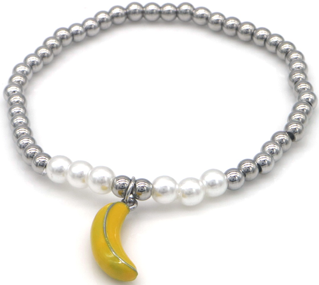 A-C5.3 B2503-055S-3 S. Steel Bracelet Banana
