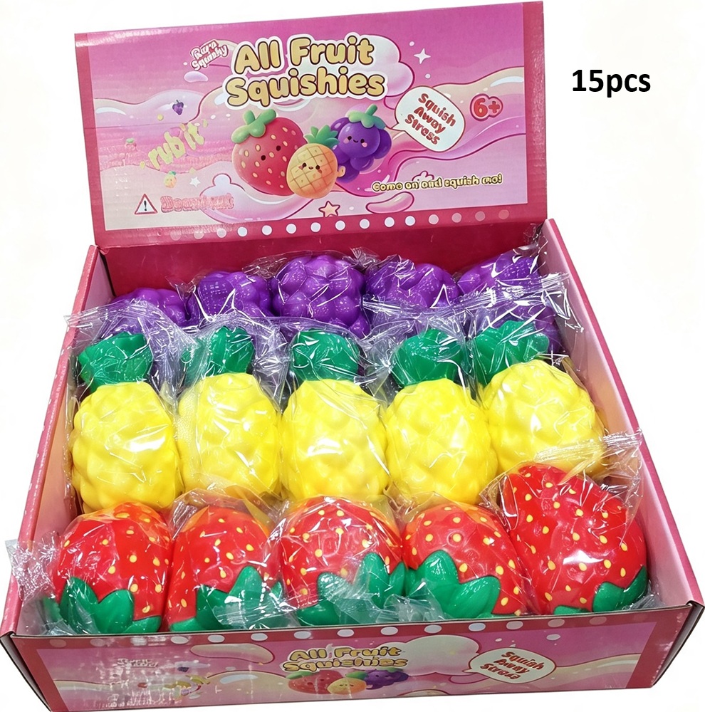 Y-A6.5 TOY2619-079 Slow Rise Squishy Fruit 9cm - 15pcs