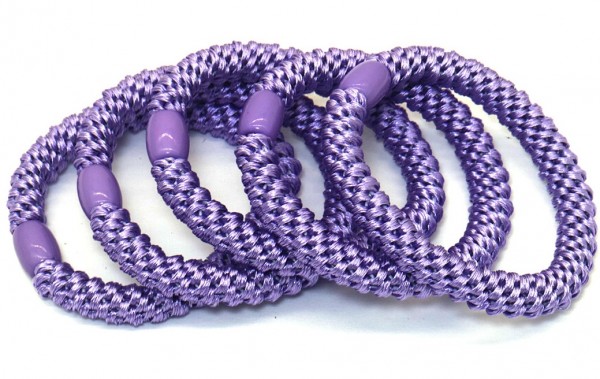 F-B14.2  H2253-004 XD2503  Hairtie Elastic 5pcs Purple