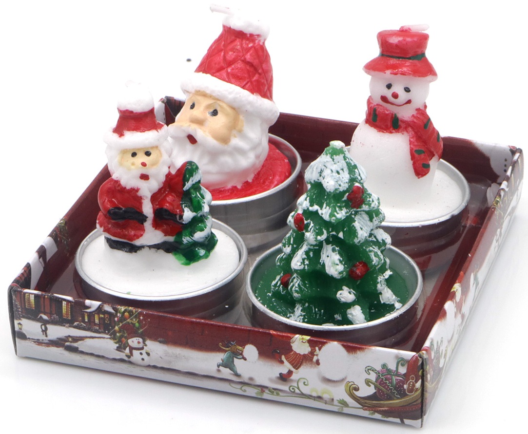 T-D6.2 DC1049-001 Christmas Candles Set 4pcs