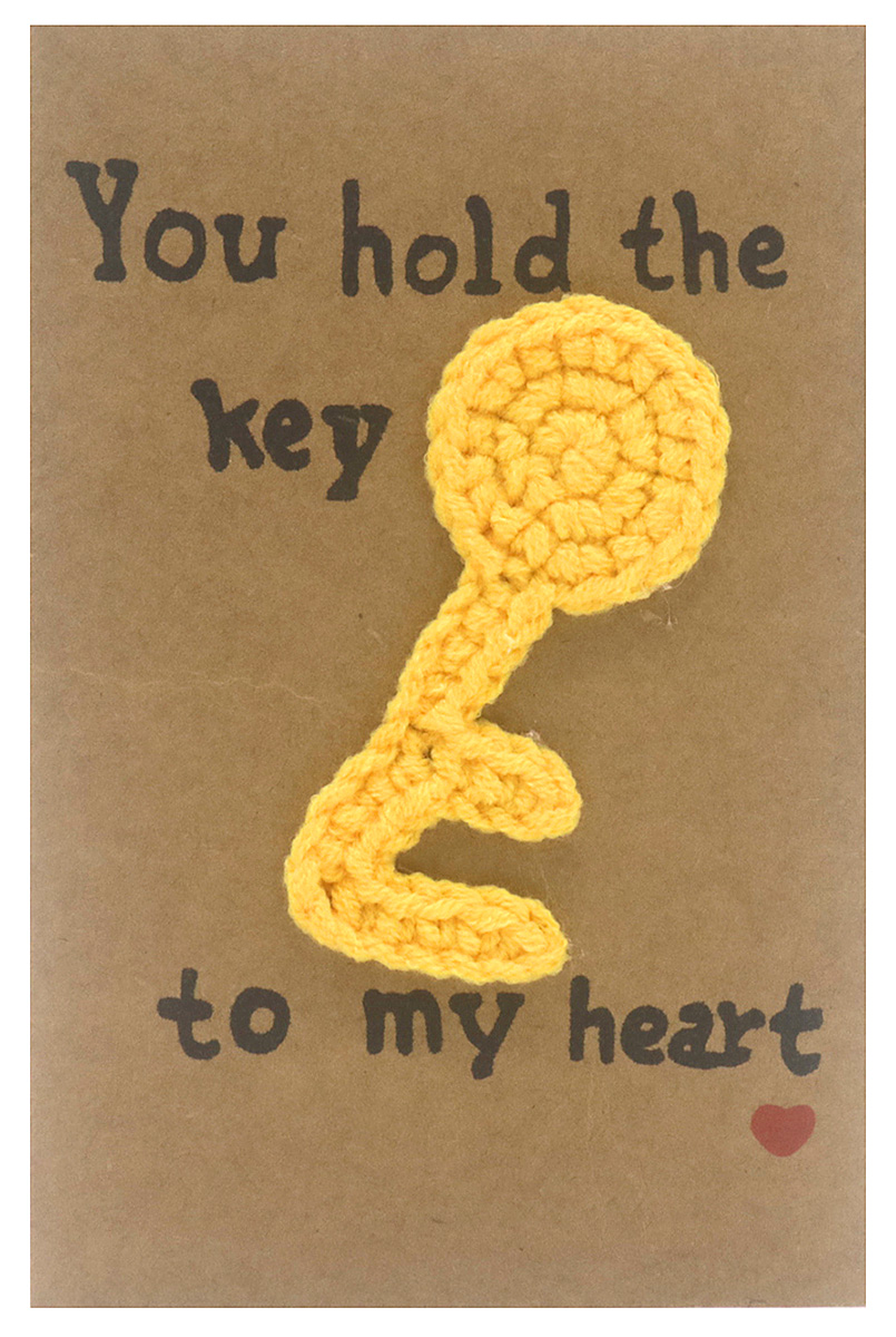 E-C8.1 PC2577-011 Positive Knitted Gift Card 14x9.5cm Key