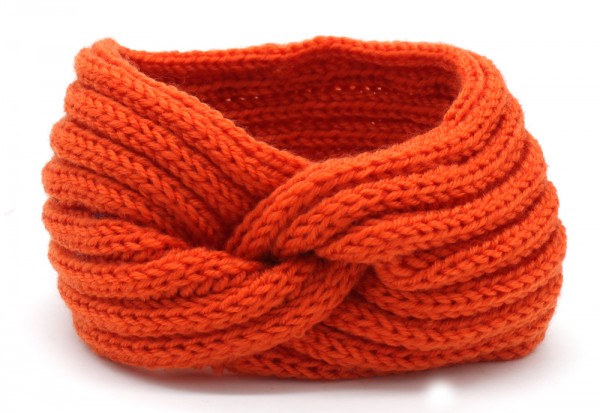I-D18.2 H401-001B Knitted Headband Orange I-D18.2 H401-001B Knitted Headband Orange