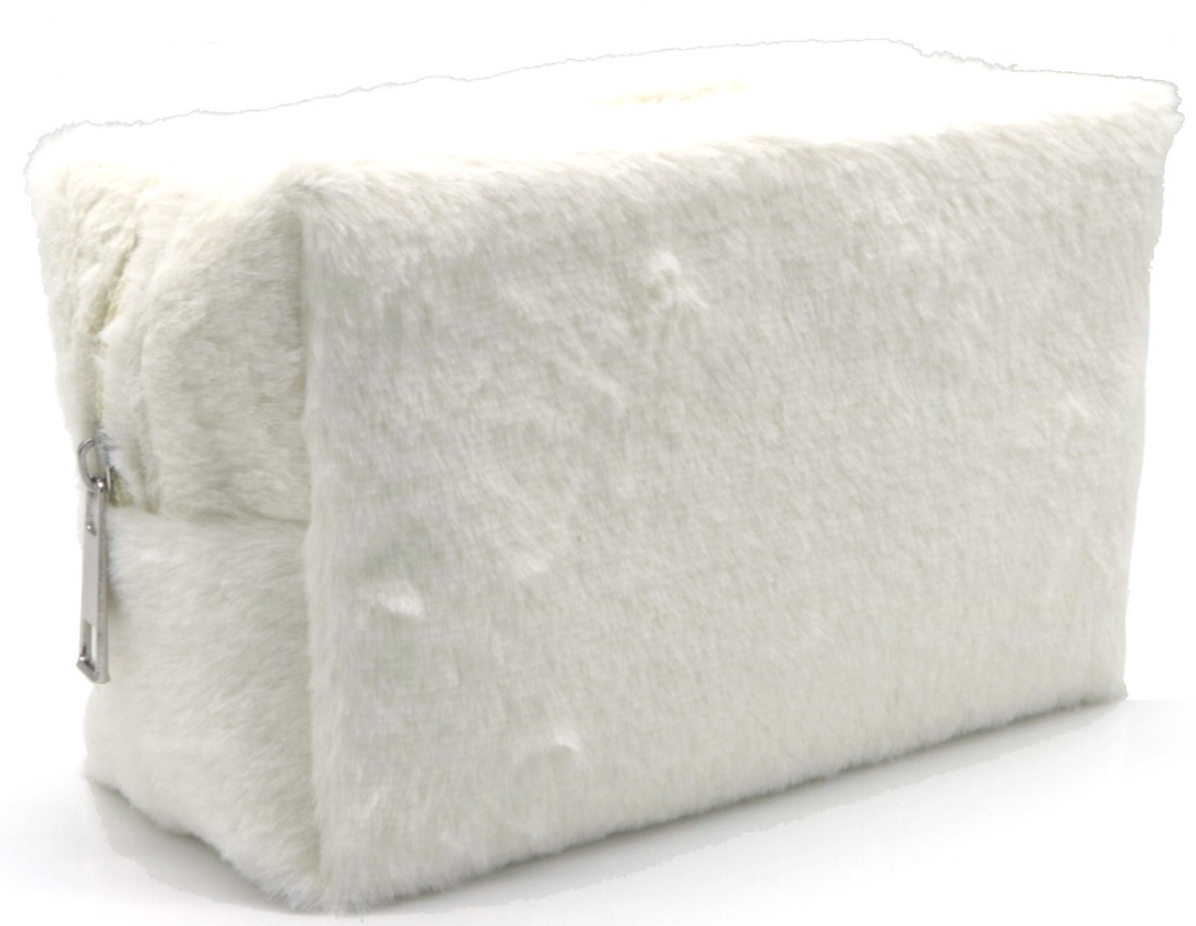 Q-I6.2 BAG910-002-1 Make Up Bag Fluffy 18x11x7.5cm