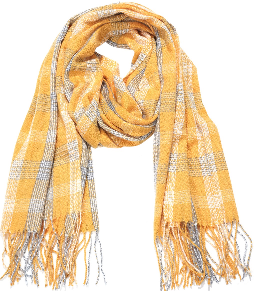 Z-F5.2 SCARF705-185-6 Scarf Soft Checkered 180x70cm