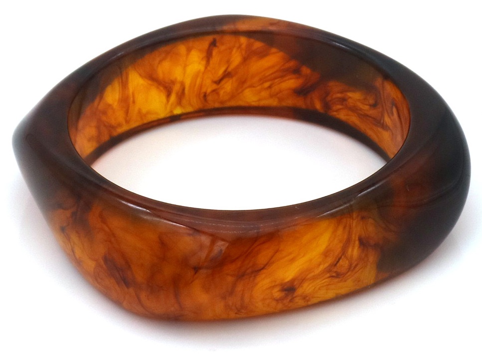 I-F10.1  B001-001-5 Resin Bangle 2.3cm Brown