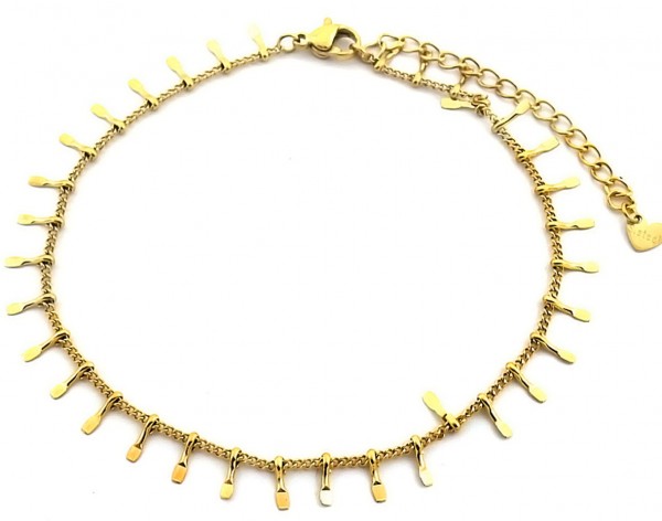 C-F4.5 ANK038-022G S. Steel Anklet