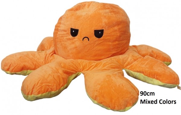 Z-C5.6 T2314-001 Plush Reversible Octopus 90cm - Mixed Color